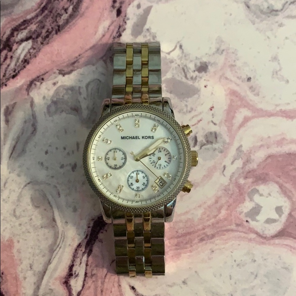 Silver and Gold Michael Kors Watch